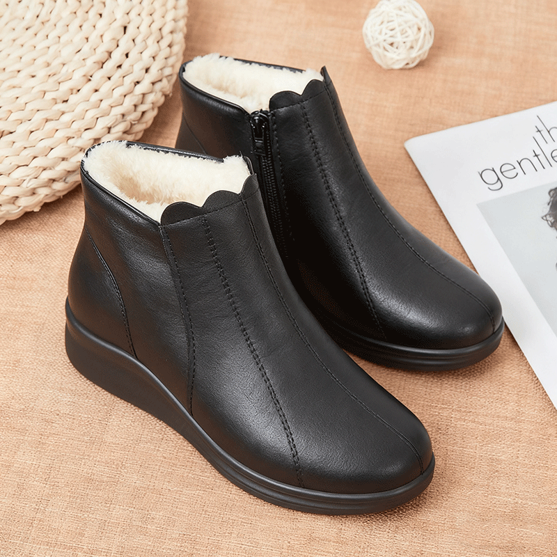 🔥Επίθετη πώληση περιορισμένου χρόνου【Μεγέθη 35-41】🥾Μόδας και θερματά χειμερινά παπούτσια από δέρμα, με σχεδιασμό μαλακής υπόσωμης