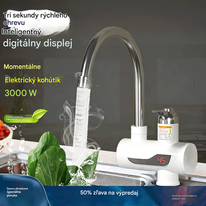 ⚡🚰Domácí kran s okamžitým ohřevem vody | Digitální zobrazování teploty | Pro studenou i horkou vodu | Ohřeje se za 3 sekundy, bez instalace