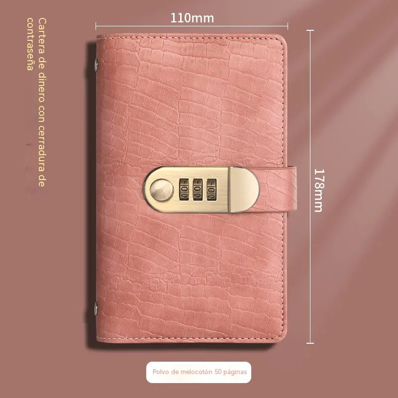 📓💼🔐 Organizator de portofel cu încuietoare cu cod reglabil – depozitare sigură pentru cecuri, numerar, carduri bancare și toate documentele. Practic, elegant și cu capacitate mare! ✨