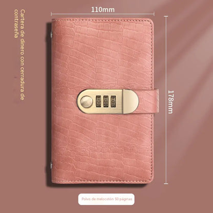 📓💼🔐 Organizator de portofel cu încuietoare cu cod reglabil – depozitare sigură pentru cecuri, numerar, carduri bancare și toate documentele. Practic, elegant și cu capacitate mare! ✨
