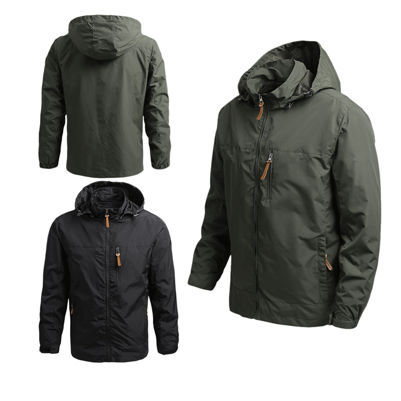 Chaqueta casual de diseño amplio con capucha para exterior