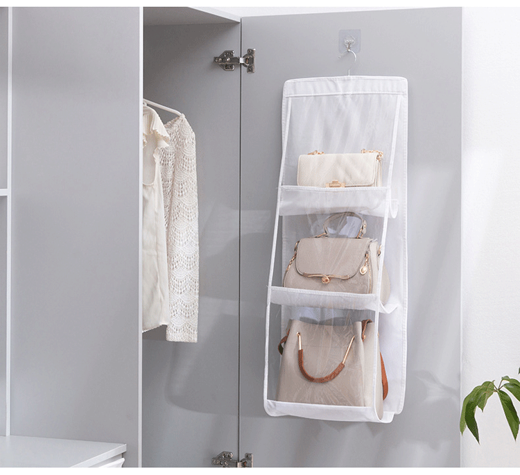 【50% de descuento】Bolsa de almacenamiento con diseño de suspensión de dos lados, con seis capas