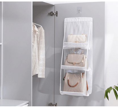 【50% de descuento】Bolsa de almacenamiento con diseño de suspensión de dos lados, con seis capas