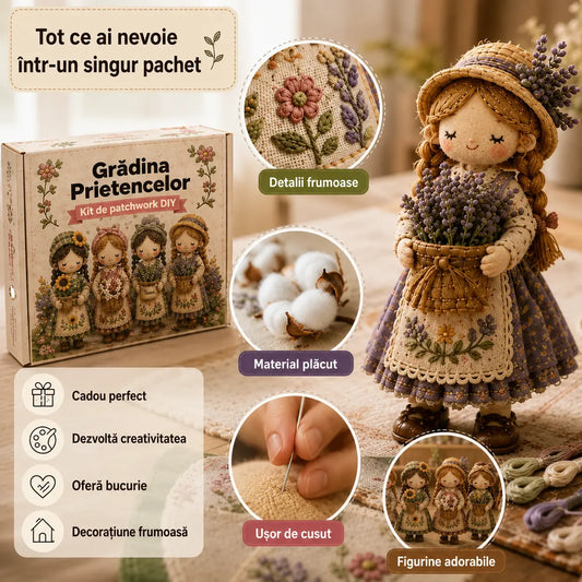 🎁Ultima zi: Profită de reducerea de 49%! 🧵 Set miniatural de patchwork din seria Miniature World