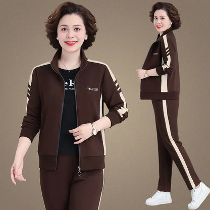 🔥【Купи един, вземи друг безплатно】🔥【Размери M-5XL】【Жакет + Панталони】😍Нова есенна голяма размер спортнакаузал суитка