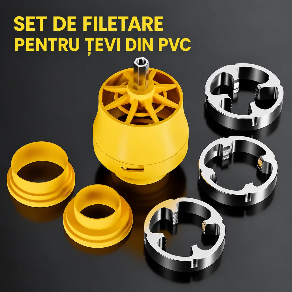【Set pentru filet interior + filet exterior】Unelte pentru filetarea țevilor de apă