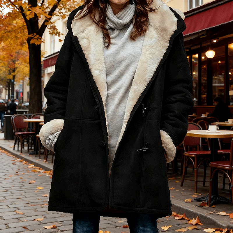 🥼🐏💖【Nowość zimowa 43% zniżki】2025 Modna i ciepła damska kurtka z zamszu, z ociepleniem z wełny, S-5XL, kurtka zimowa/na co dzień