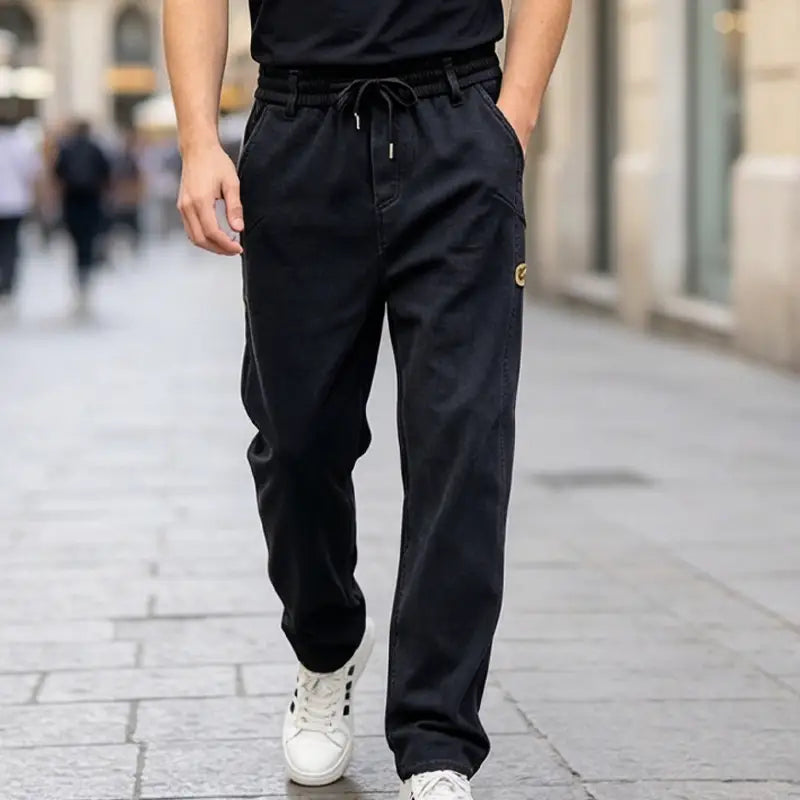 👖【mărimi mari M-6XL】pantaloni casual la modă, cu croială dreaptă și elasticitate ridicată