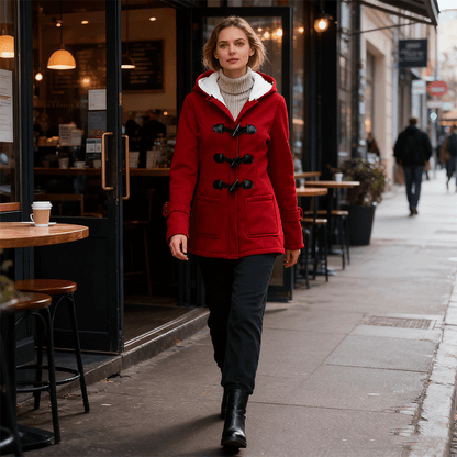 🔥Ostatni dzień 50% zniżki - Ciepłe damskie kurtki z kapturem, długość midi
