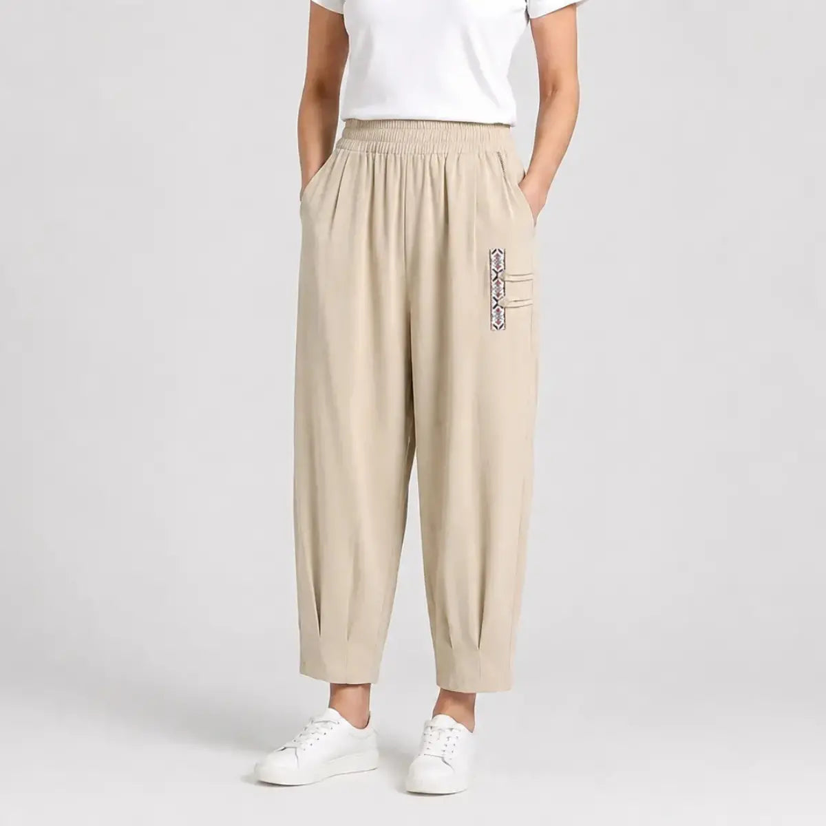 👖🔥【M–4XL】Pantaloni de vară ușori și vaporoși din bumbac-in - pantaloni moderni, casual, până la gleznă