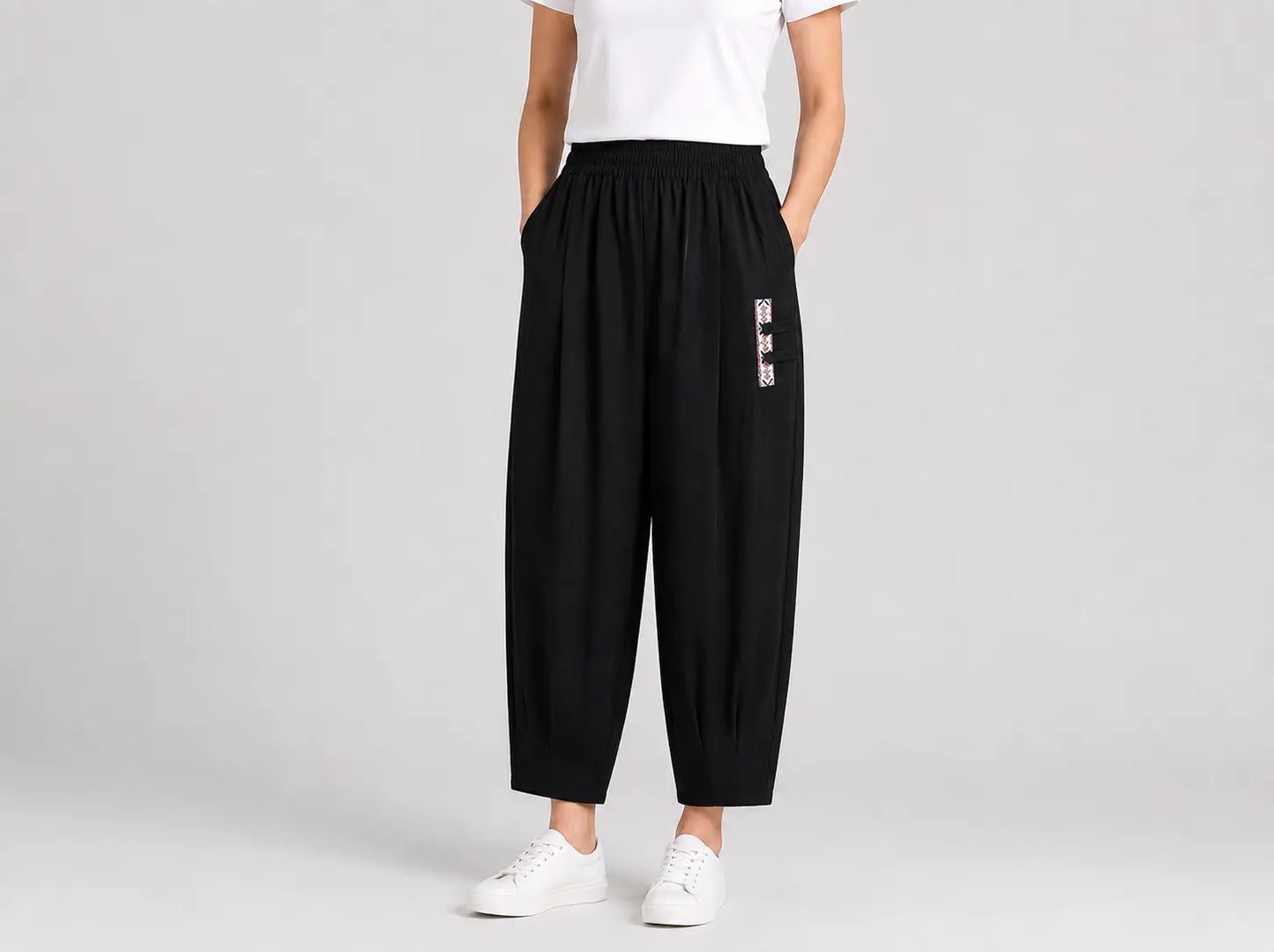 🔥【M‑4XL】👖Pantaloni de vară ușori și respirabili din bumbac‑in – pantaloni moderni casual până la gleznă