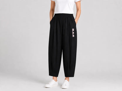 🔥【M‑4XL】👖Pantaloni de vară ușori și respirabili din bumbac‑in – pantaloni moderni casual până la gleznă