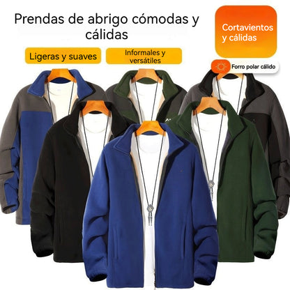 🔥🔥【XL-5XL】Chaqueta Shaker para hombre con forro grueso, a prueba de viento y cálida para invierno