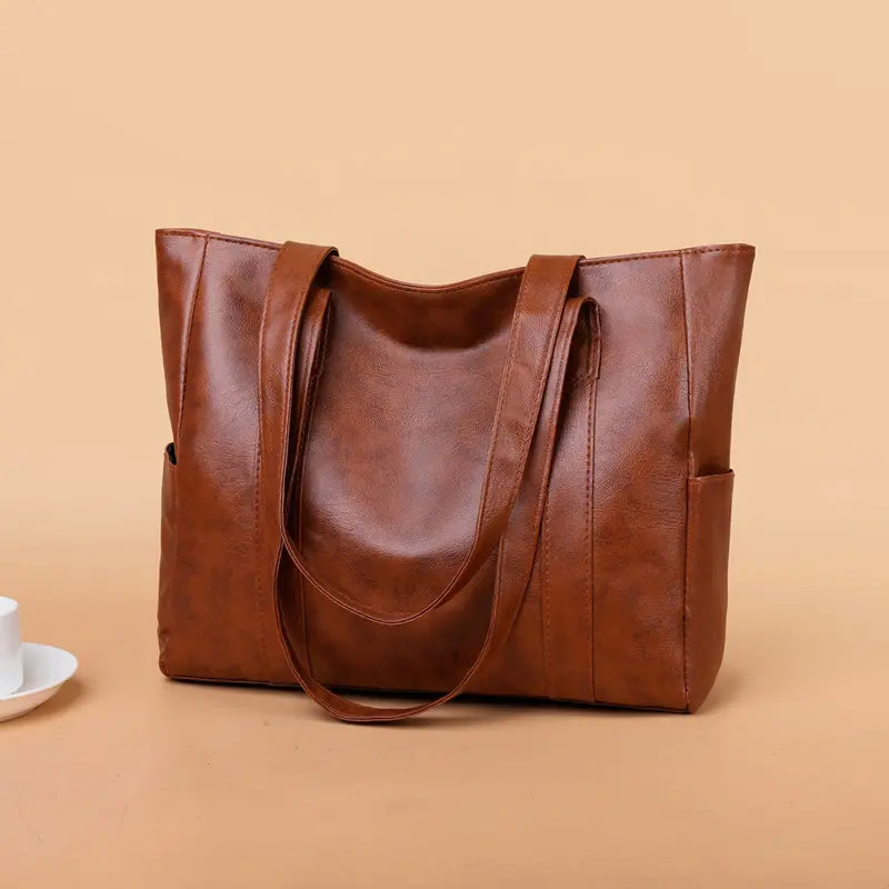 👜 Geantă de umăr din piele moale pentru femei la modă✨ Capacitate mare casuală✨
