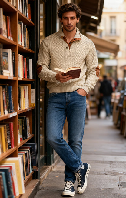 【Καυτές εκπτώσεις】 Ανδρικά χειμωνιάτικα βελούδινα casual μπλουζάκια