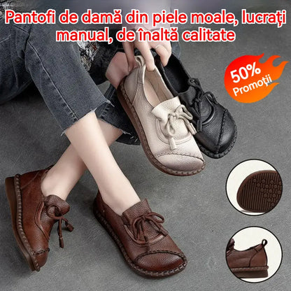🔥【35-40】Pantofi de damă din piele moale, lucrați manual și de înaltă calitate