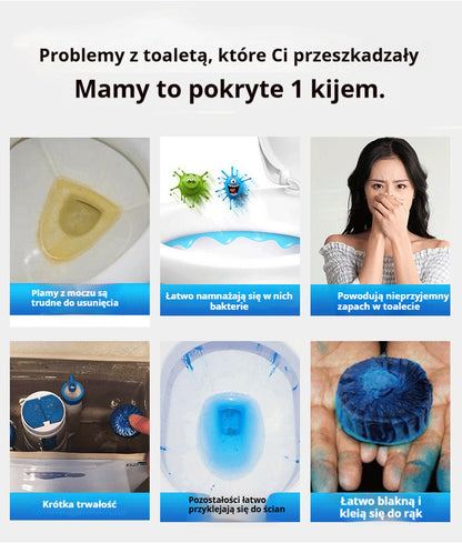 🚽🌟【Kup 1, otrzymaj 2 gratis】Automatyczna szczotka do czyszczenia toalet, narzędzie dezodoryzujące