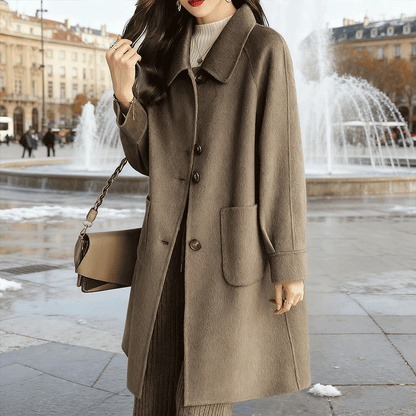 🔥🔥【Mitad de precio a finales de mes】Nuevos modelos de chaquetas de cuero sintético gruesas para otoño/invierno 2025, estilo de longitud media, slim fit