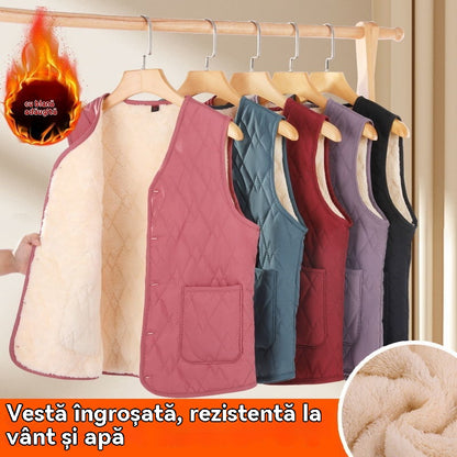 【🔥Kup jeden, a drugi dostaniesz gratis】🔥Nowa, cienka i ciepła kamizelka bez rękawów na jesień i zimę