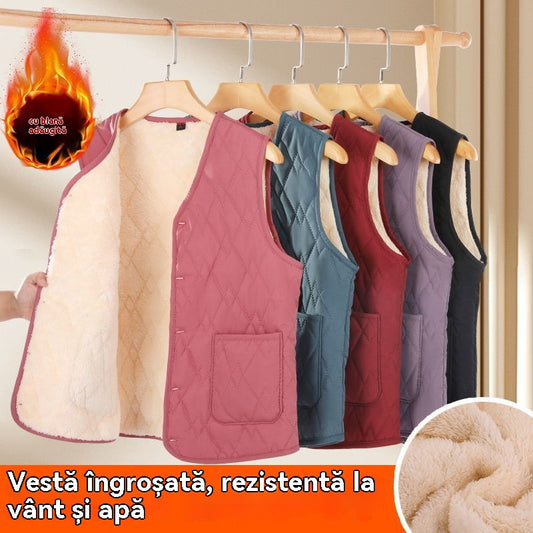 【🔥Kup jeden, a drugi dostaniesz gratis】🔥Nowa, cienka i ciepła kamizelka bez rękawów na jesień i zimę