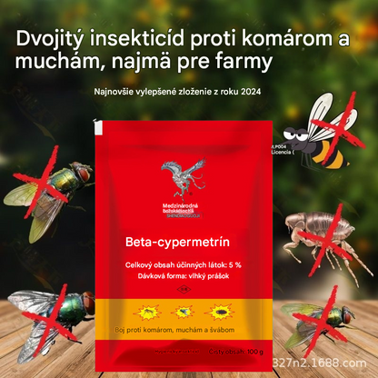 👍【5/10/15/20 торбички】🚫🦟🪳🪰Специално разработени за унищожаване на комари и мухи във фермите, една опаковка убива бълхи/скакалци/хлебарки/мухи/комари