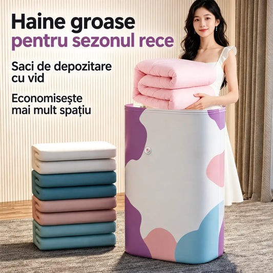 🧳 5 bucăți la doar 159 lei! 💨 Saci de depozitare în vid, încăpători, flexibili și practici: fără pompă, cu închidere etanșă, ideali pentru a economisi spațiu în valiză și acasă! ✈️  复制