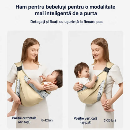 🎉 Peste 50.000 de bucăți vândute! 👶 Marsupiu respirabil 4 în 1 pentru bebeluși: permite purtarea bebelușului în față sau în spate, cu fața spre interior sau spre exterior, confortabil pentru bebeluși de la 0 la 36 de luni. 💞✨