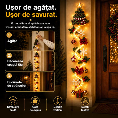 🎄🎃 Ultima zi! 🎅 Profită de o reducere de 49% la decorațiunile luminoase de Crăciun pentru ușă!