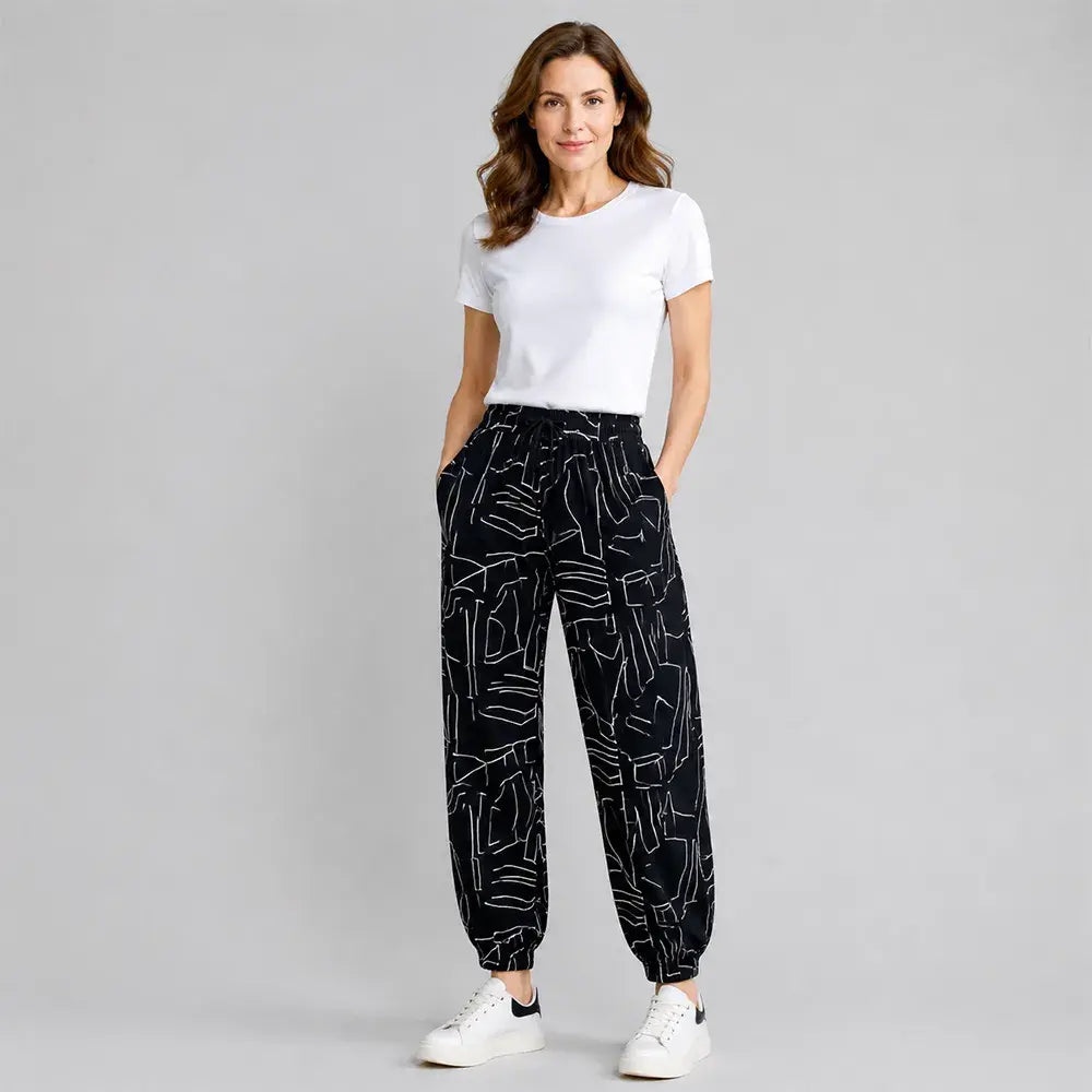 👖Pantaloni de damă din mătase glacială cu talie înaltă - croială largă, mărimi mari 40-100 kg - pantaloni respirabili cu picior larg pentru vară