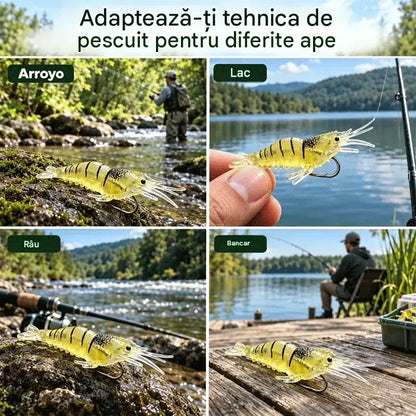 ⏰ Ofertă la jumătate de preț – doar pentru o perioadă limitată ✨ Nălucă moale bionică în formă de crevete | Aspect foarte realist, mișcare naturală; rezistentă la rupere și durabilă; potrivită pentru pescuit în apă dulce și sărată 🎣