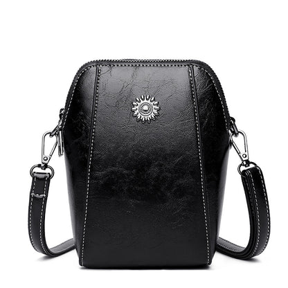 🔥👜 [Ofertă pe timp limitat] 💖 Noua geantă de umăr mini, multifuncțională și elegantă, din piele naturală (colecția 2026) — Compactă și rafinată