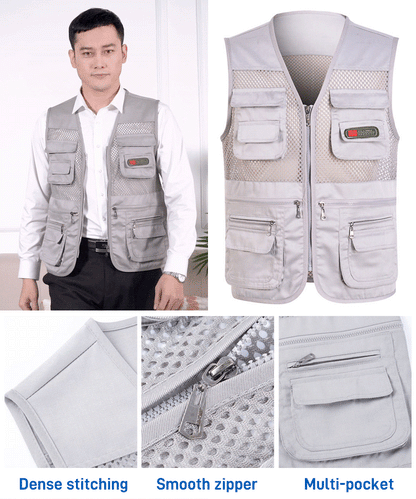 🔥【Kupte 1, dostanete 1 zdarma】🔥Užitečná vesta s několika kapsami【velikosti XL-4XL】 