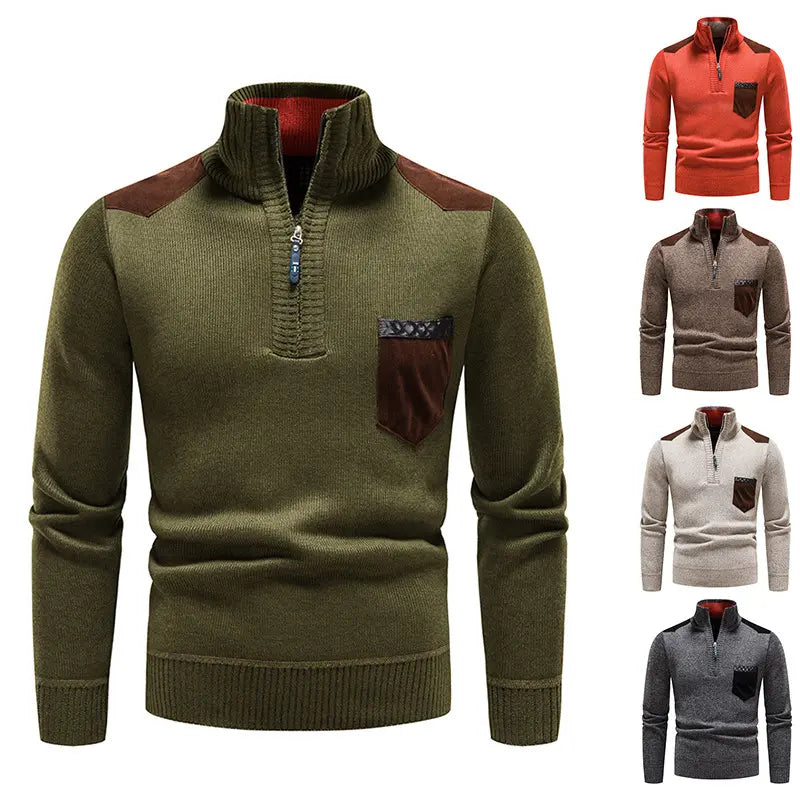 ❤️‍🔥【M-3XL】Pulover casual pentru bărbați cu fermoar, colecția toamnă/iarnă