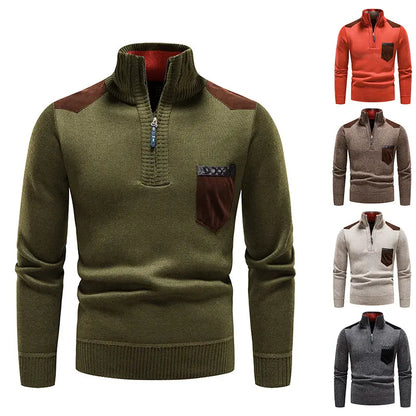 ❤️‍🔥【M-3XL】Pulover casual pentru bărbați cu fermoar, colecția toamnă/iarnă