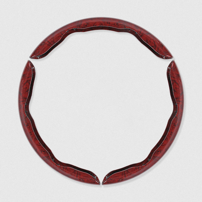 🚗【1 комплект 3 броя】👍👍Дървен противоплъзгащ калъф за волан на кола