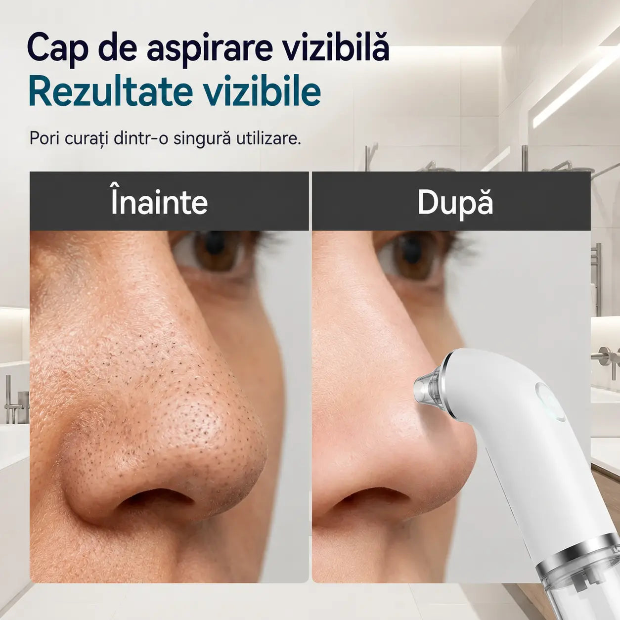 Dispozitiv electric pentru curățarea feței · Fermitate și lifting · Curățare profundă a porilor