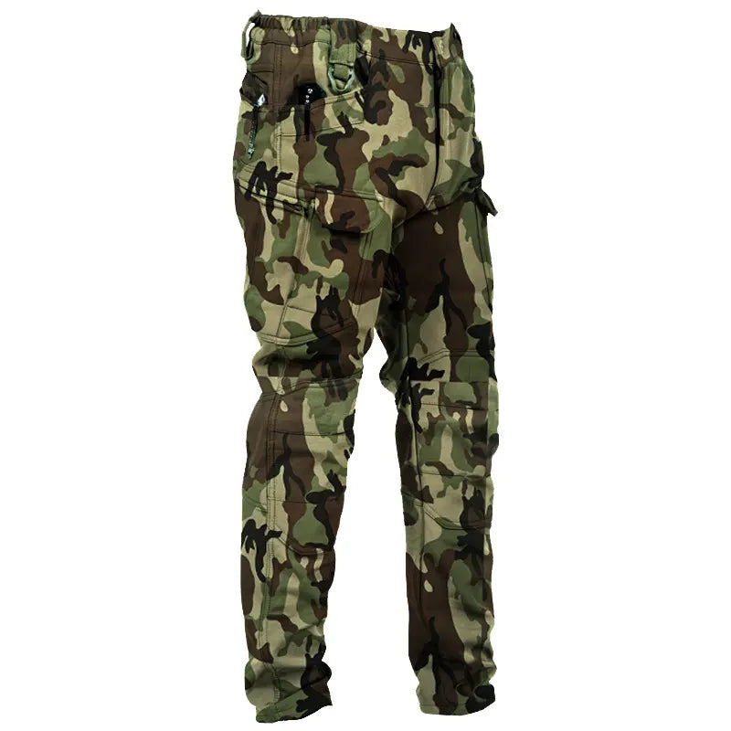 【S-4XL】Pantaloni tactici IX7 căptușiți cu fleece, pantaloni de exterior rezistenți la vânt, pantaloni de lucru pentru exterior, de iarnă