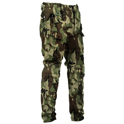 【S-4XL】Pantaloni tactici IX7 căptușiți cu fleece, pantaloni de exterior rezistenți la vânt, pantaloni de lucru pentru exterior, de iarnă