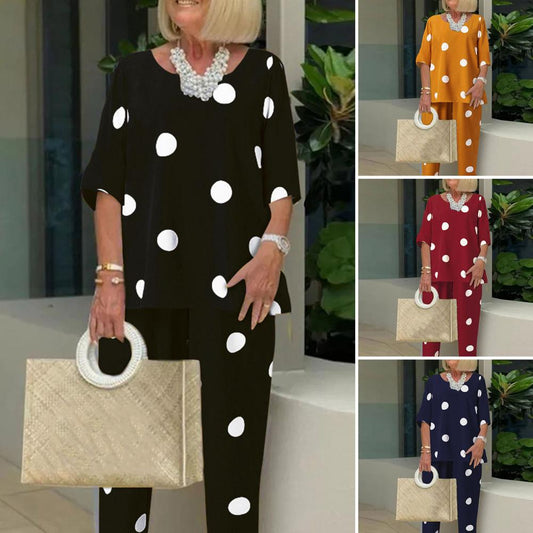 【Ofertă limitată💥】Set nou din bumbac și in cu imprimeu, colecția 2025