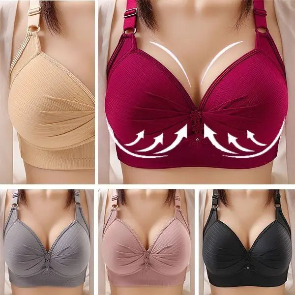 🔥【49% REDUCERE】🔥【Cumpără 3 primești 2 gratis】🔥【40kg-120kg】🥰🥰🥰【M-6XL】Sutien confortabil pentru lenjerie de corp de mărime mare