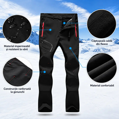 🏃‍♂️【S–5XL】Pantaloni outdoor pentru bărbați, model nou 2026, pentru toamnă și iarnă – călduroși, căptușiți cu fleece, impermeabili și rezistenți la vânt