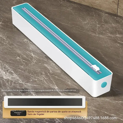 🍱 Dispozitiv magnetic de tăiat folie alimentară, cu montare pe perete – ideal pentru tăiere și depozitare.✅