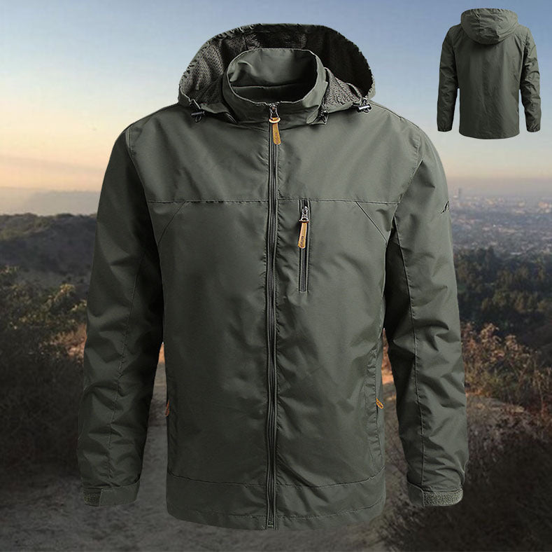 Chaqueta casual de diseño amplio con capucha para exterior