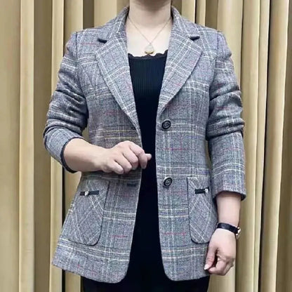 【Купете 1, вземете 1 безплатно】✨🧥【M-4XL】Ново есенно-зимно яке с ревери за жени