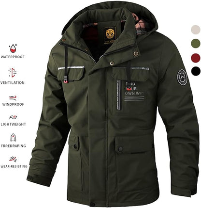 🔥Есен/зима намаление 50%【M-4XL】Мъжко топло яке 2025, ветроустойчиво и водоустойчиво