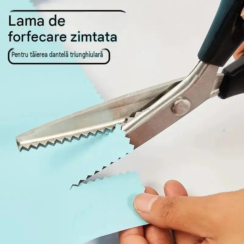 🔥Cumpără 1, primești 1 gratuit✂️ Foarfece profesionale cu dinți zimțați‑foarfece ascuțite cu zimți pentru țesături