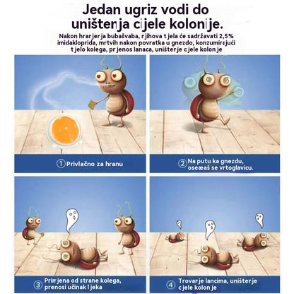 🛡️🏠【40 bucăți】💥Gel profesional pentru combaterea gândacilor, momeală pentru uz casnic, netoxic, sigur pentru mame și copii