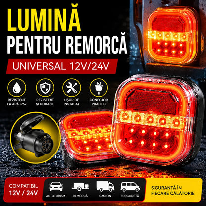 🚦【Universal 12V/24V】🚦 Lampă LED pentru remorcă auto