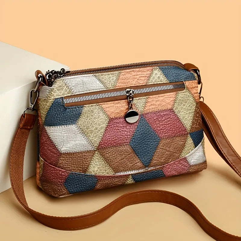 🔥Geantă de umăr la modă pentru femei, din piele PU, cu curea ajustabilă
