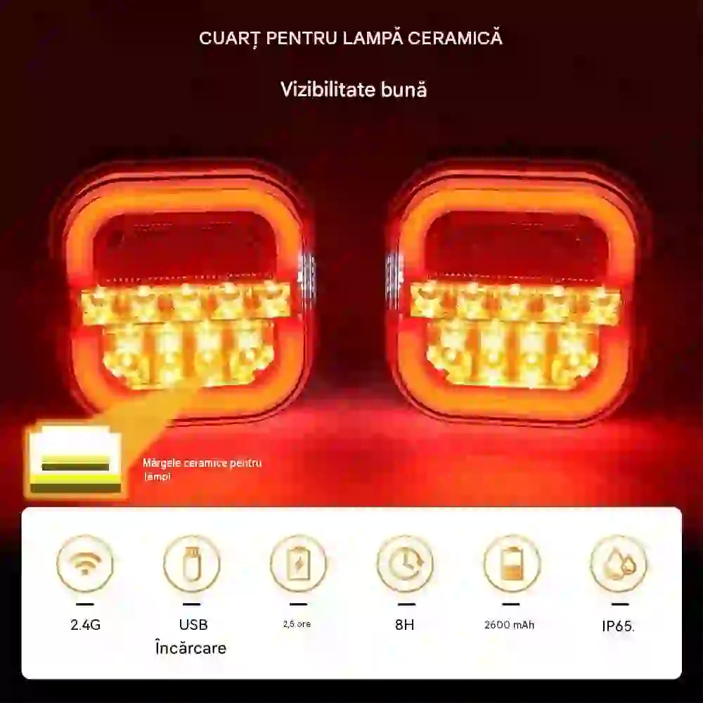 🚦【Universal 12V/24V】🚦 Lampă LED pentru remorcă auto